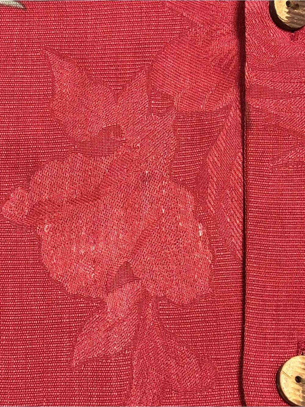 Tommy Bahama Men's L Red Hawaiian Aloha Shirt TB93 25 Years Paradise Floral silk